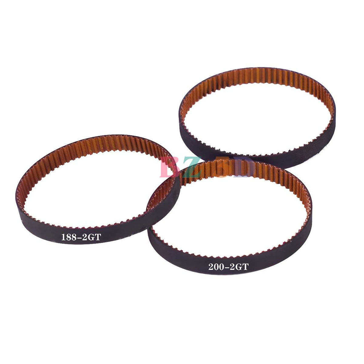 10 X 200mm GT2 Timing Belt,6mm Width GT2 Closed Loop Belt,Upgrade Nylon Tooth Surface Non-Slip Version for 3D Printer,CNC.
