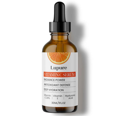 Professional Vitamin C Face Serum 20%, Anti Aging Facial Super Vit C Serum with Ascorbic Acid Hyaluronic Acid &