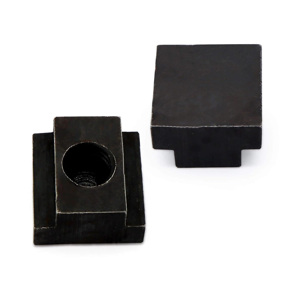 T-Slot Nut Black Oxide Finish, 1/2"-13 Thread Size, 5/8 in Table Slot Size, 4Packs