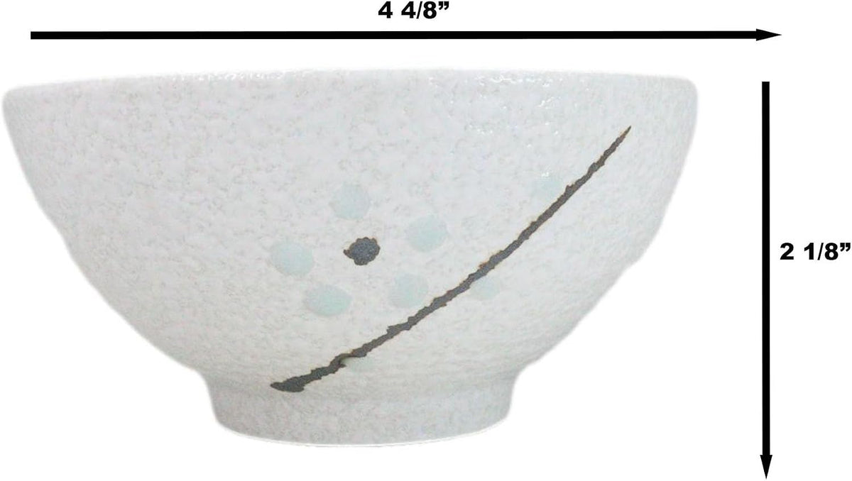 Modern Yukino Hana Snow Flowers Ceramic Dinnerware Serveware Kitchenware Set Oriental Asian Restaurant Supply (Pack