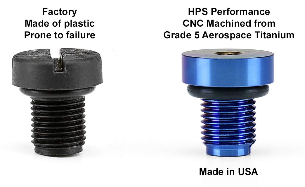 Titanium Coolant Bleed Screw Replace OEM Plastic HW22-1001