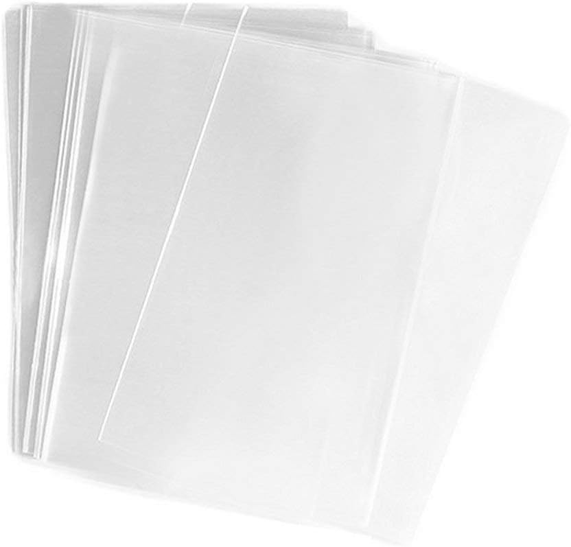 200 Pcs 5x7 Inches Clear Flat Cello/Cellophane heat seal cookie bags