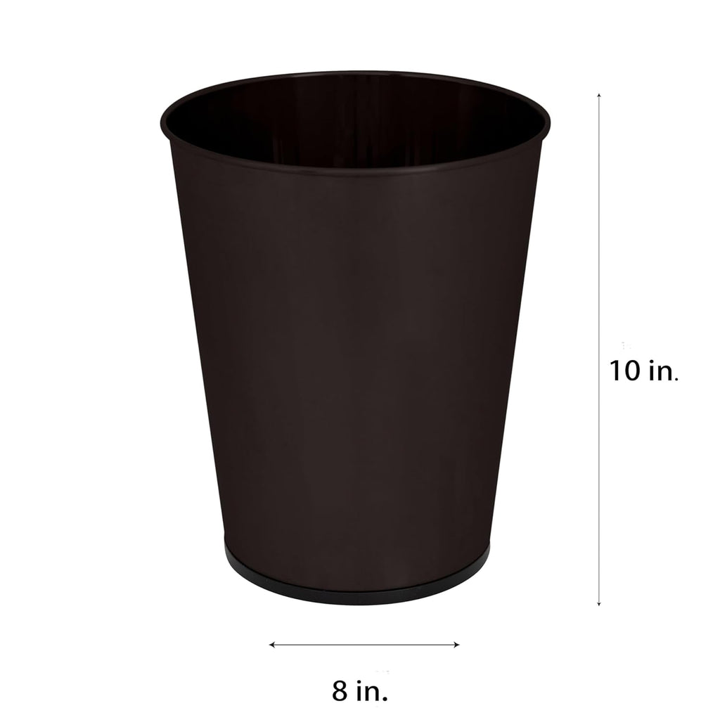 5 Liter Small Wastebasket | Round Open Top | Trash Can | Bathroom | Bedroom | Kitchen | Office | Dorm | Disposal