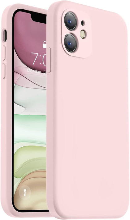 Compatible with iPhone 11 Case, Upgraded Liquid Silicone with [Flat Edges] [Camera Protection] [Soft Anti-Scratch