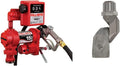 Fill-Rite FR1211H 12V 15 GPM Fuel Transfer Pump w/Standard Mechanical Meter Package (Gallons) & S075H1314 3/4" Multi-Plane Swivel