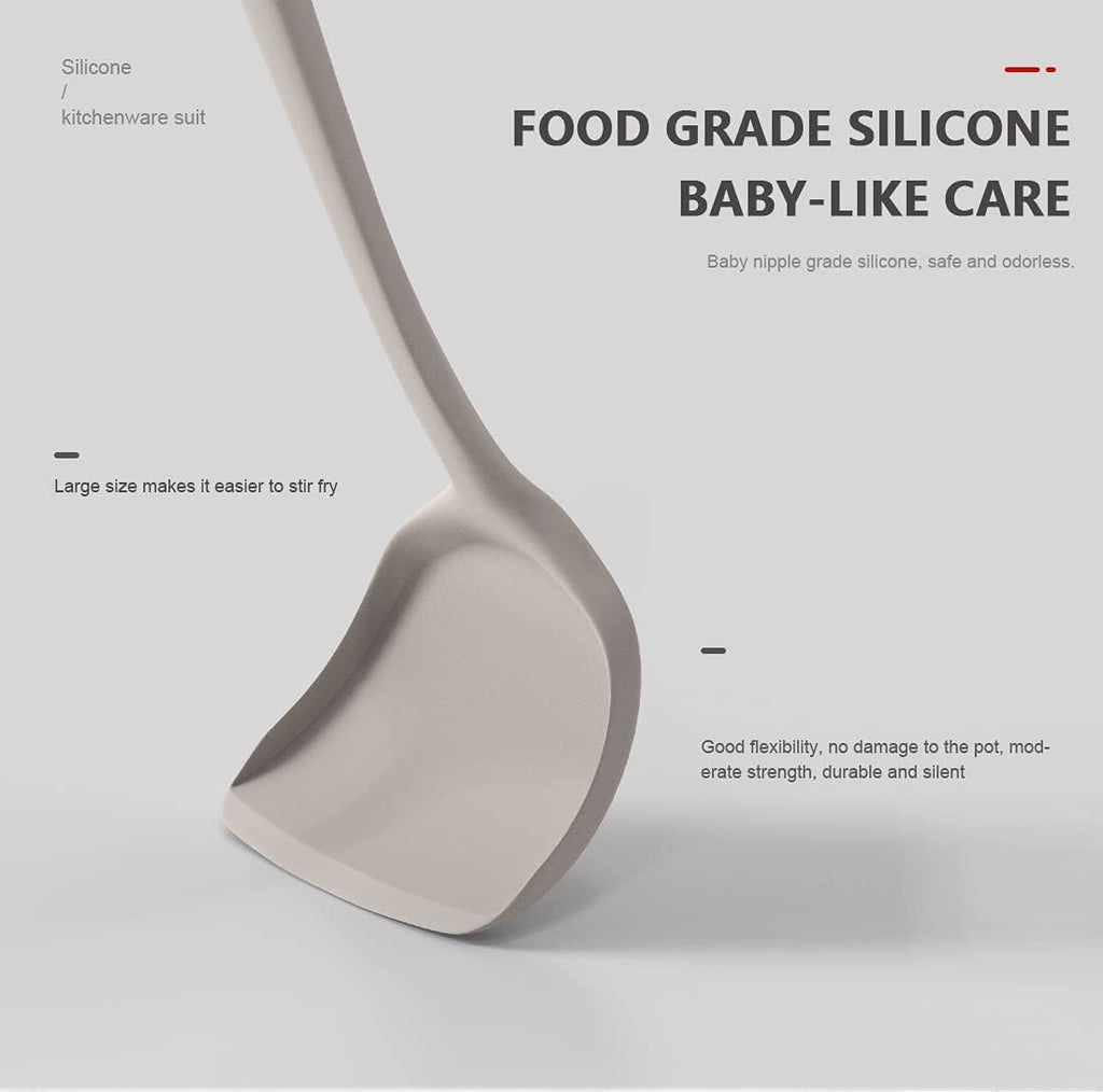 Silicone Cooking Utensils Set - 446°F Heat Resistant Kitchen Utensils,Turner Tongs,Spatula,Spoon,Brush,Whisk,Kitchen