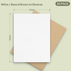 50 Pack 9x12 Corrugated Cardboard Sheets