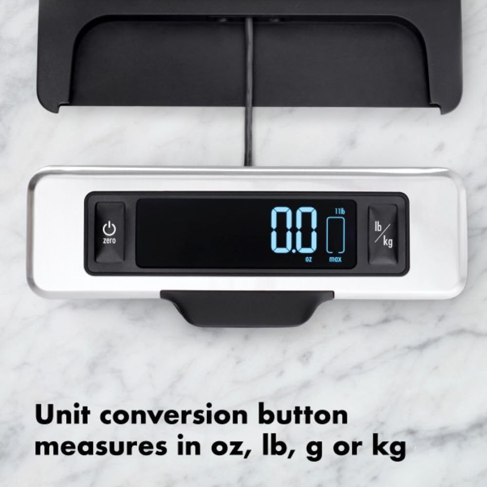 Good Grips 11 Pound Stainless Steel Food Scale with Pull-Out Display