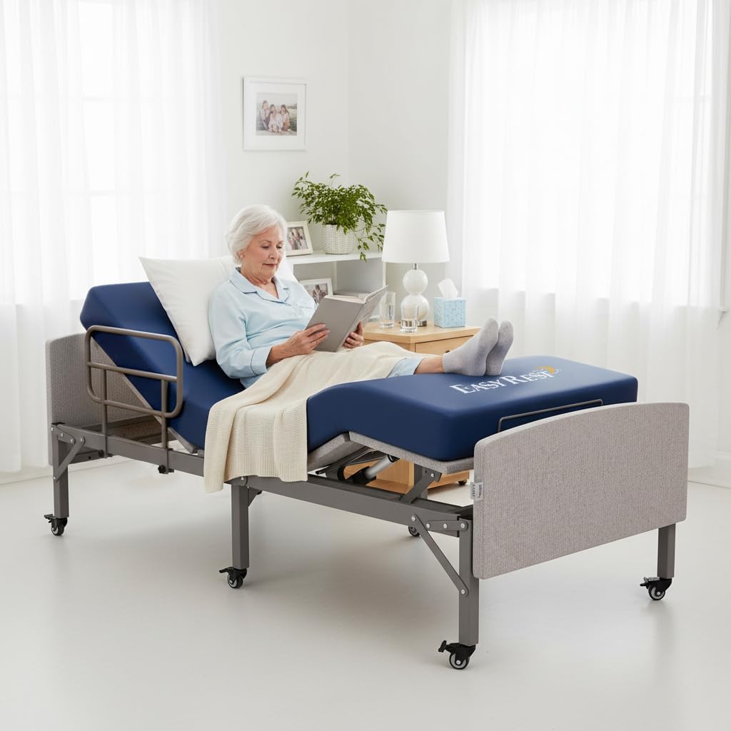 Adjustable Hospital Bed for Home Use with Hospital Mattress
