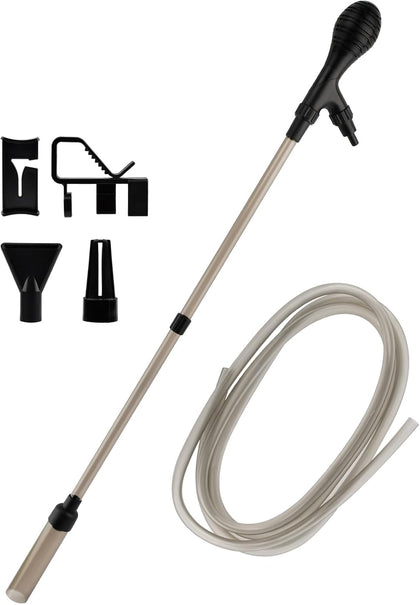 Aquarium Gravel Vacuum Siphon, 6 ft Hose, for 5-20 Gal Tanks
