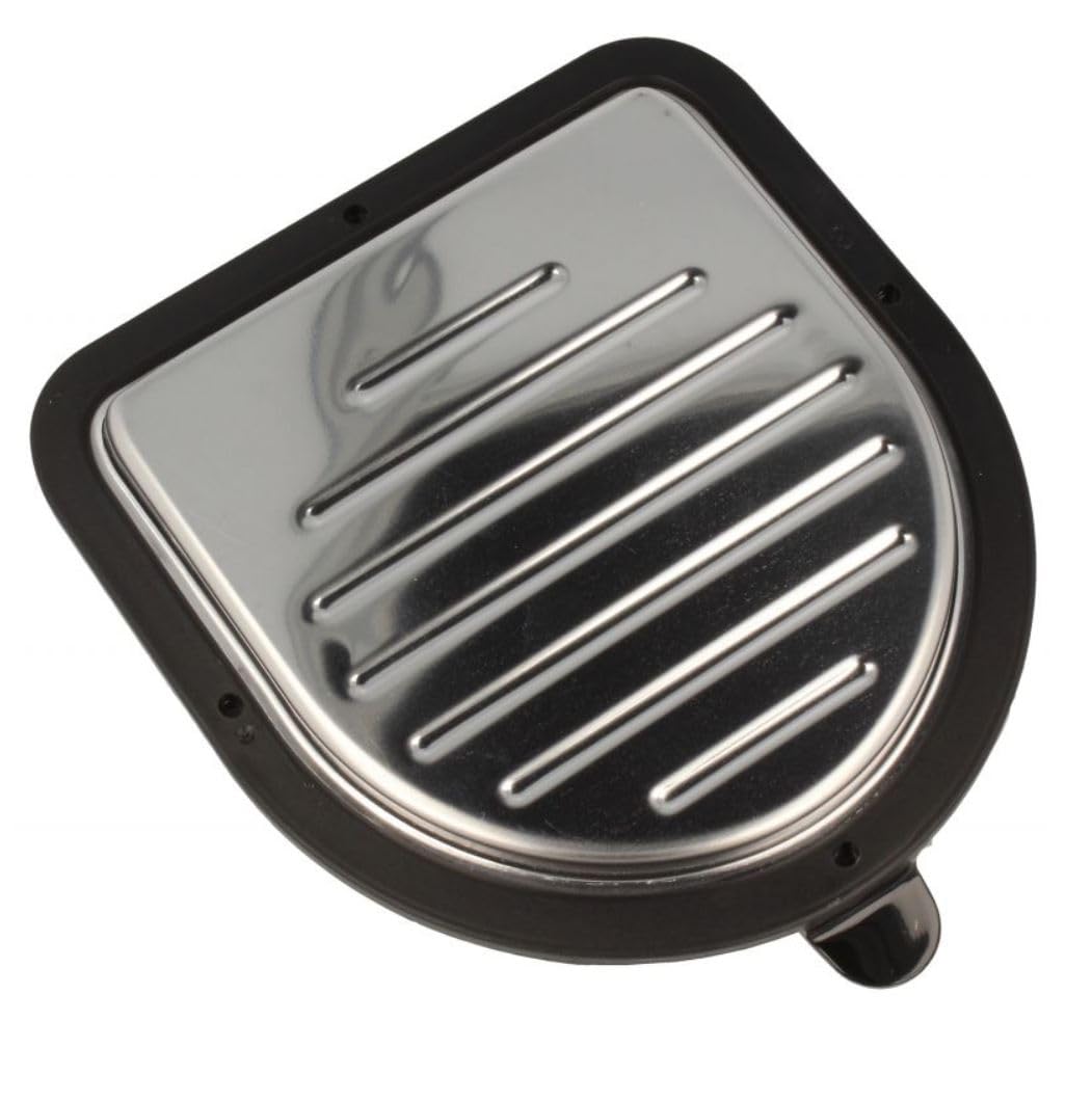 Silver Cup Holder With Black Frame compatible with DeLonghi Espesso Coffee Machine