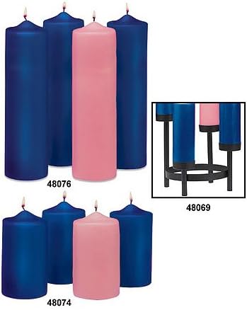 CB Church Supply Will & Baumer - Iron 4-Tier Advent Candle Holder, 9.25 x 11-Inch, Black - Cups