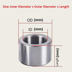 OKIYP 2pcs Steel Sleeve Bushing Bearing Inner Ring,Sleeve Bearings,ID 35mm，OD 40-50mm，Hight 20-35mm Hardware(35x42x20mm)