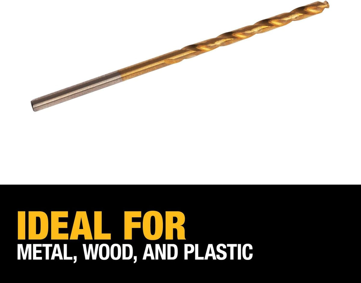 DEWALT DW1306 3/32-Inch Titanium Nitride Split Point Twist Drill Bit