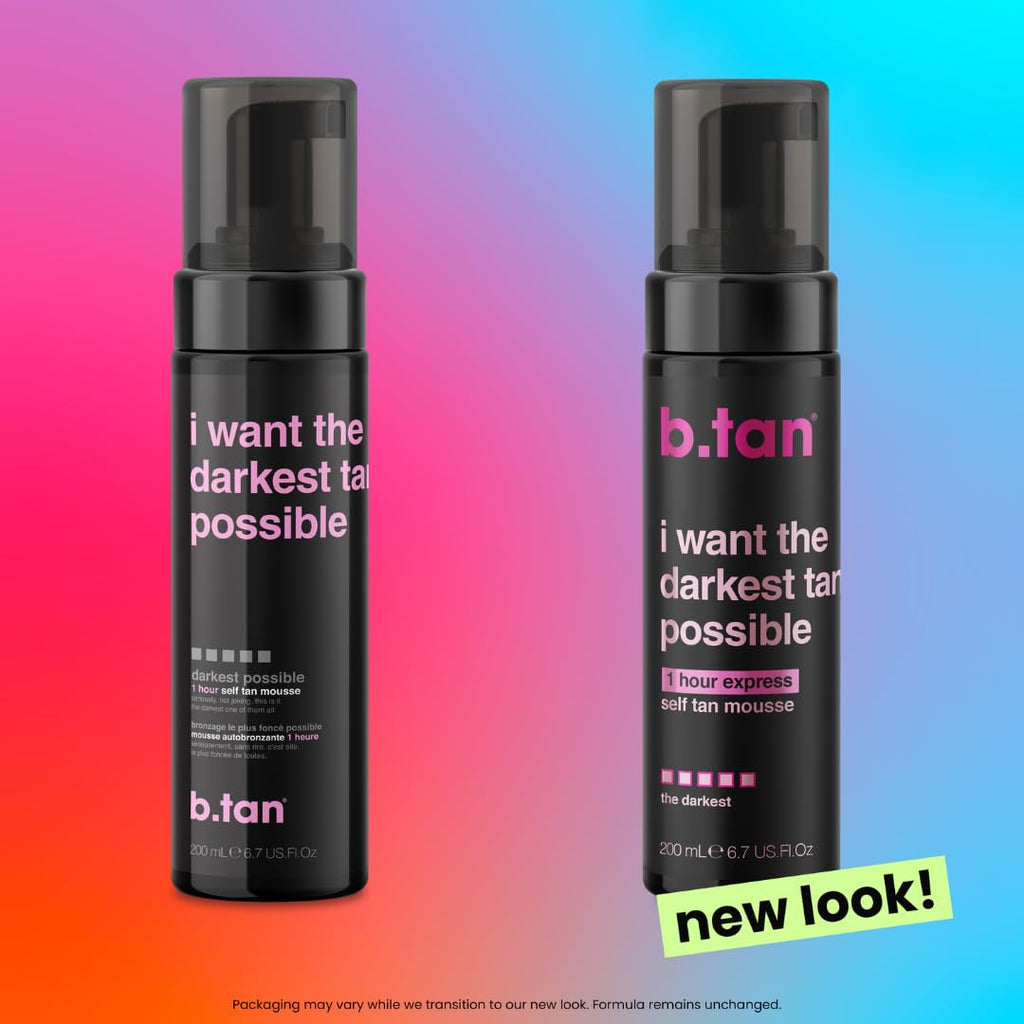 Ultra Dark Self Tanner Mousse | I Want The Darkest Tan Possible - Fast, 1 Hour Express Sunless Tanning Foam, Golden