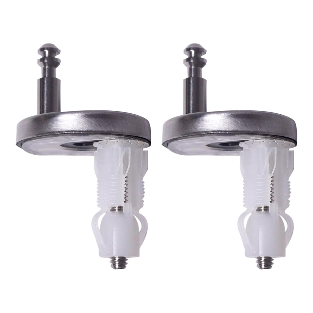 Toilet Seat Top Fixing Kit - Replacement Toilet Seat Hinge Repair Hardware Bolts Screws Compatible with American Standard Toto Kohler Top Fix Mount Toilet Seat