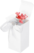 10 Pack 3x3x6 Inch Tall White Gift Boxes with Lids for Presents