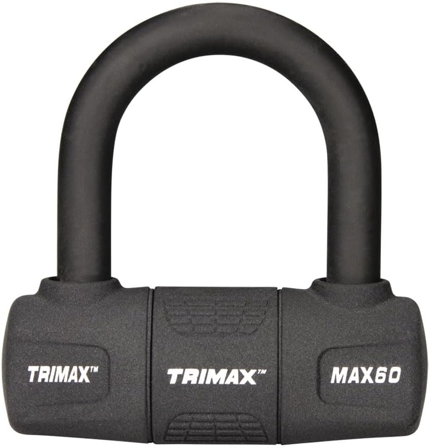 MAX60 Black Short Shackle U-Lock with PVC Sleeve