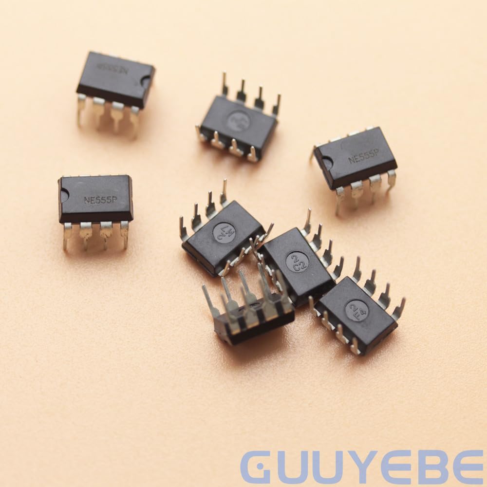 50Pcs NE555 Timer IC NE555P 555 DIP-8 Timing Integrated Circuits