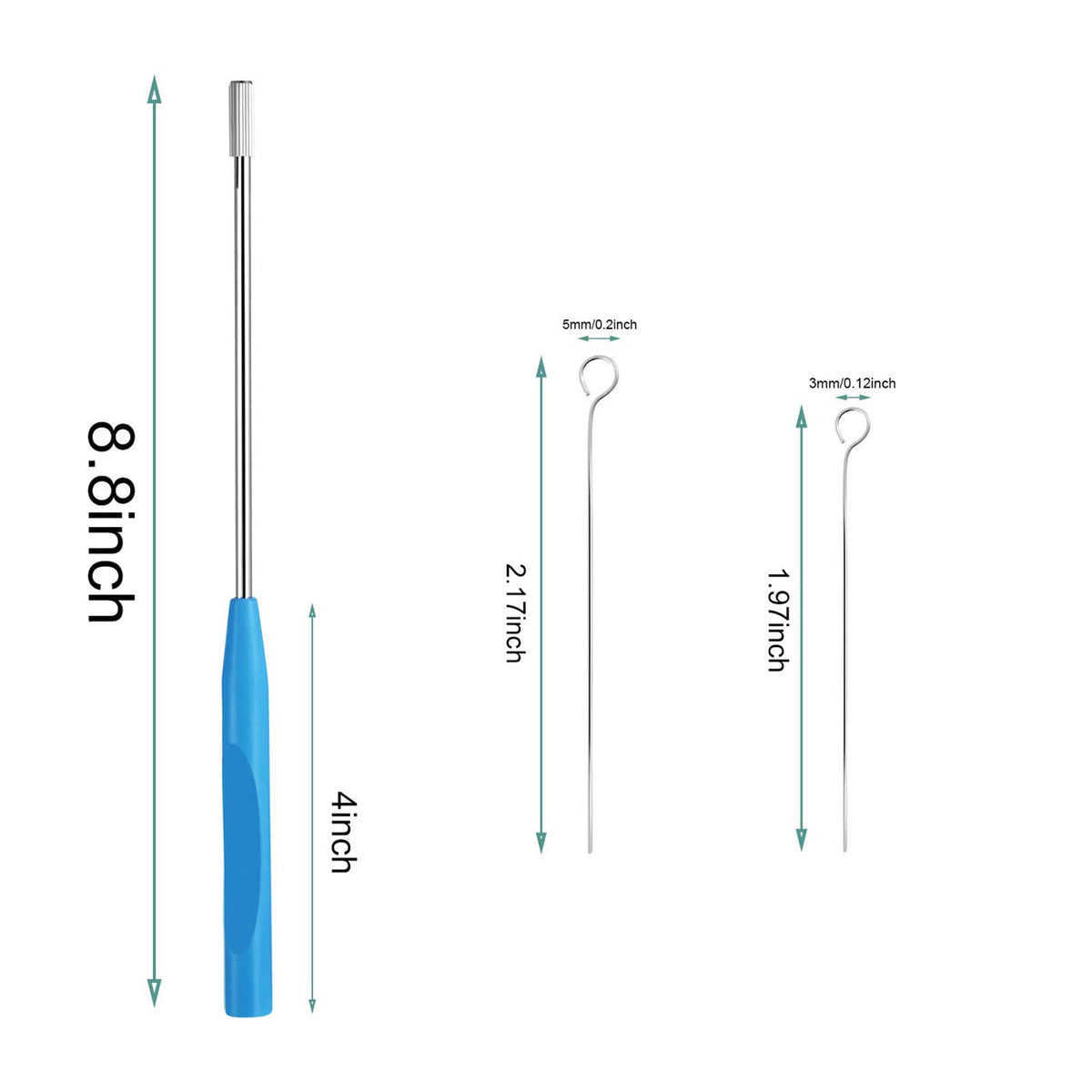 90 Pcs Inoculation Loop with 2 Inoculating Rods, Mycology Agar Loop