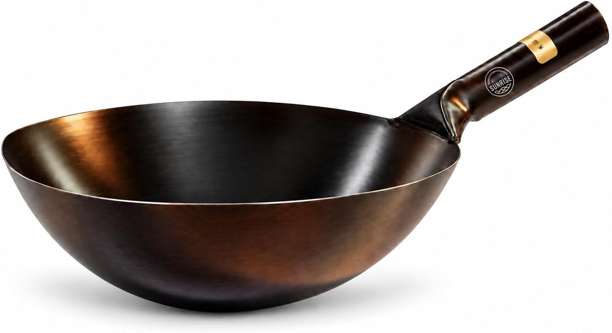 Kitchen Supply 14" Japanese Style Steel Wok