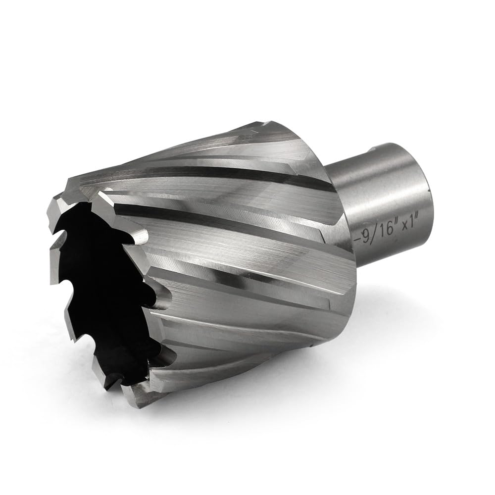 Annular Cutter JESTUOUS 1-9/16 Inch Cut Dia 3/4 Weldon Shank 1 Cut Depth
