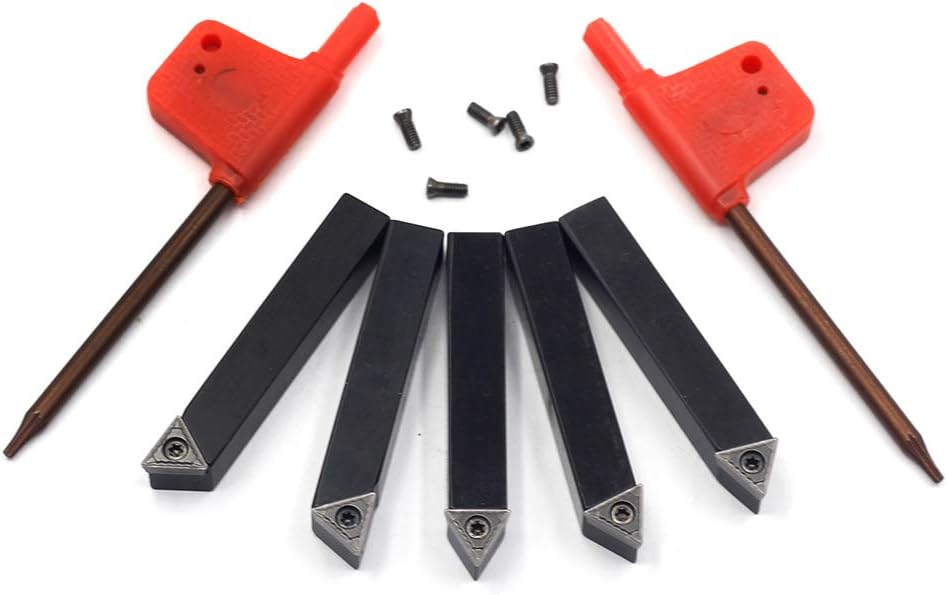 OSCARBIDE 5/16" Mini Indexable Lathe Turning Tool Holder 5-Piece