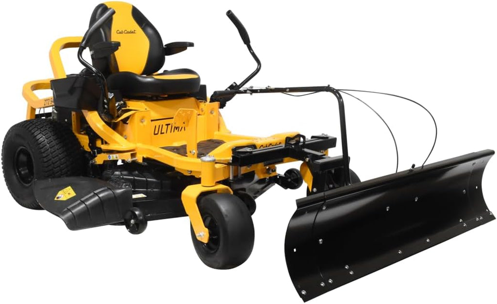 60 in Snow Blade for Zero Turn Lawn Mowers, Adjustable Left Center Right Angling, Heavy-Duty 14 Gauge Steel Construction