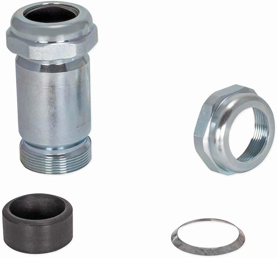 Eastman 4-3/8 Inch Long Pattern Compression Coupling, 1 Inch IPS, Galvanized Steel, 20566