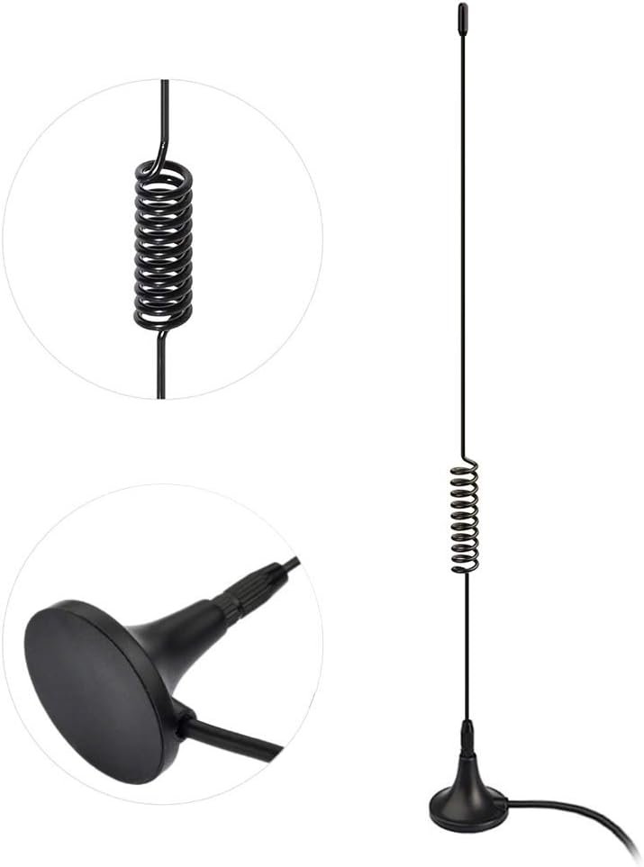 Universal Car Stereo FM AM Radio Antenna Magnetic Base Aerial for Vehicle Truck SUV Truck RV Marine Boat Car Stereo