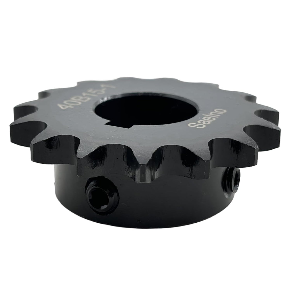 #40 Roller Chain Sprocket Type B 1 inch Bore 15 Tooth, Hardened Antirust 1045 Steel Drive Sprockets 40B15-1
