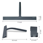 Shower Squeegee for Glass Doors, RICHMIRTH 11" Inch Width Silicone Rubber Blade Squeegee Window Cleaner Tool Squeegee