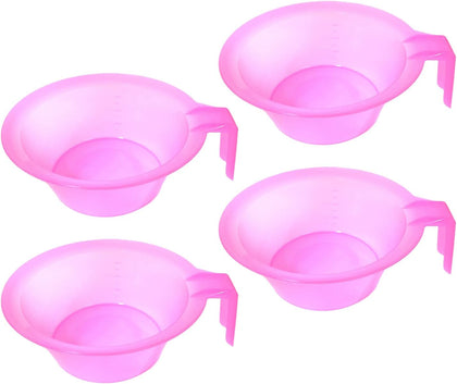 4 Pieces Hair Color Mixing Bowl Hair Color Bowl Hair Dye Bowl Applicator Bowl Plastic Color Mixing Tint Bowls Hair