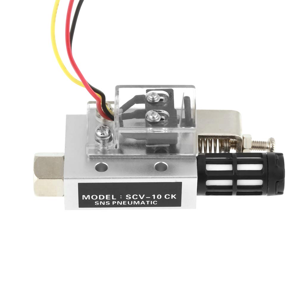Oumefar SCV-10CK Vacuum Generator Negative Pressure Generator Pneumatic Exhaust Compact Air Ejector Fitting with Switch