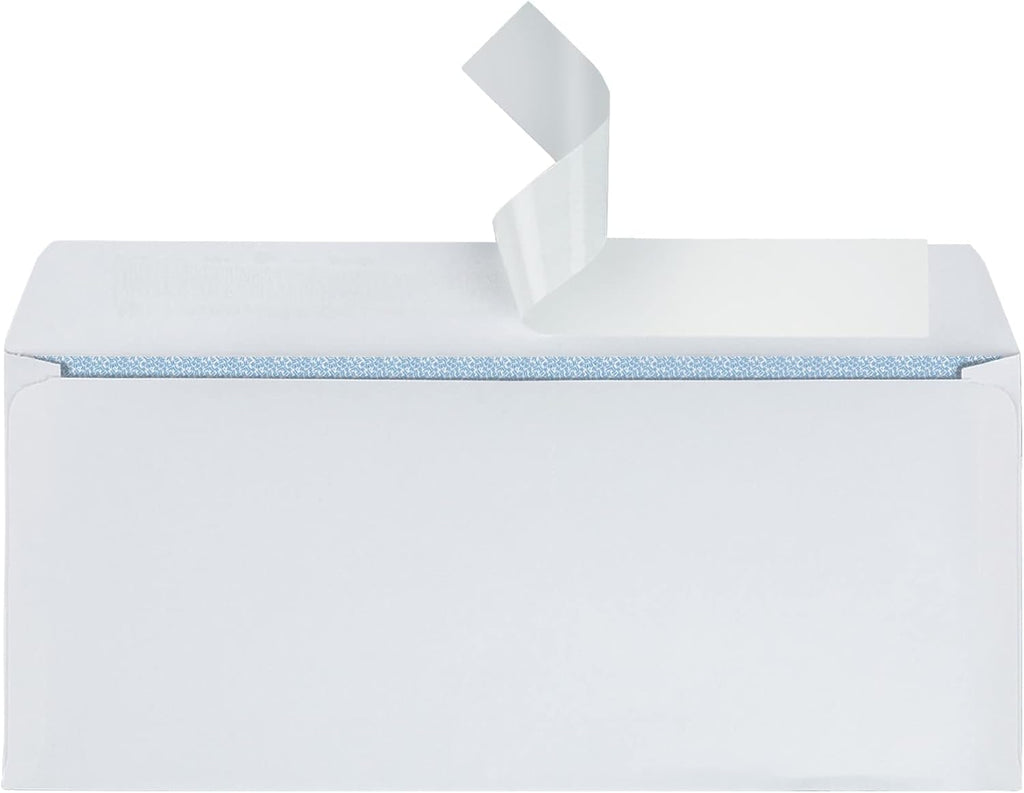 Clean Seal(TM) Security Envelopes, #10 (4 1/8in. x 9 1/2in.), White, Box Of 500, 12015