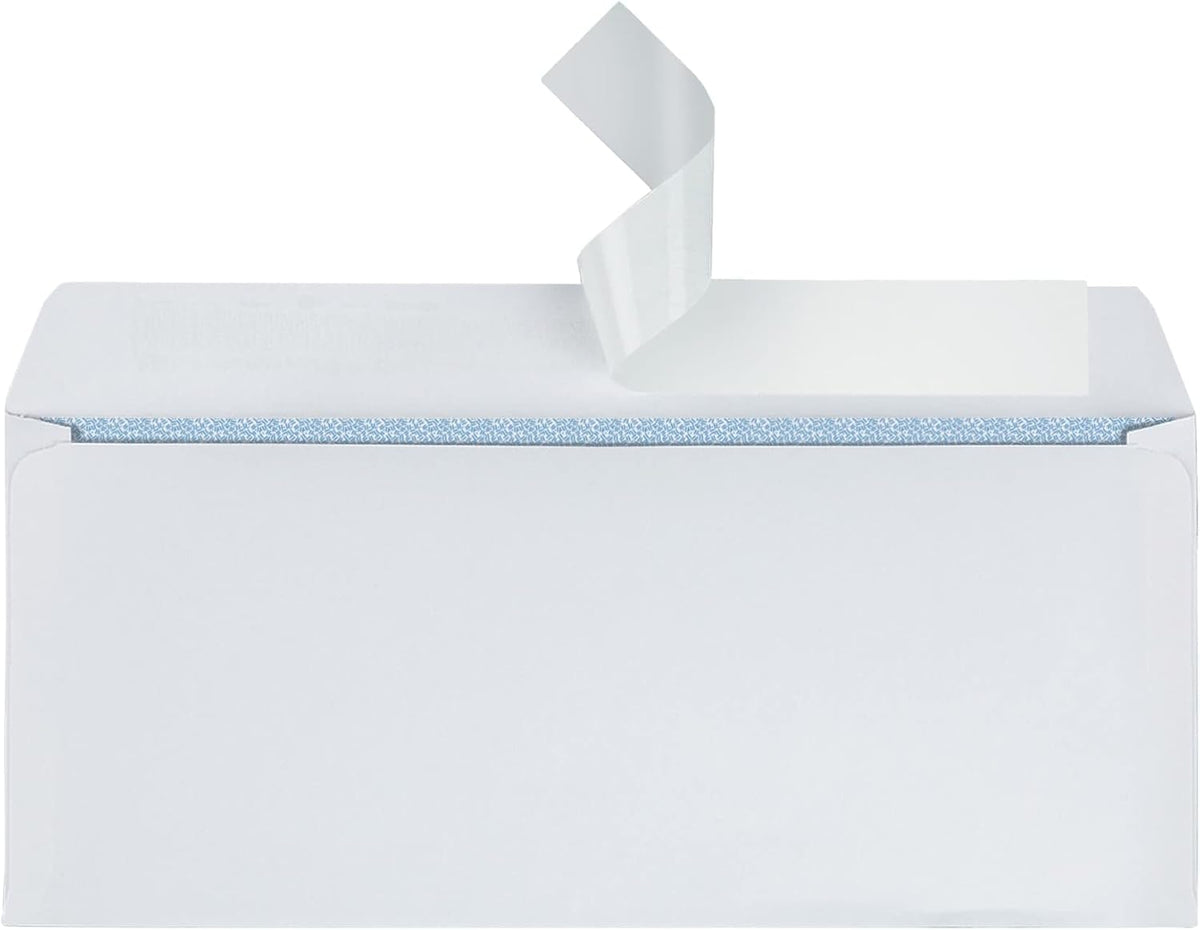 Clean Seal(TM) Security Envelopes, #10 (4 1/8in. x 9 1/2in.), White, Box Of 500, 12015