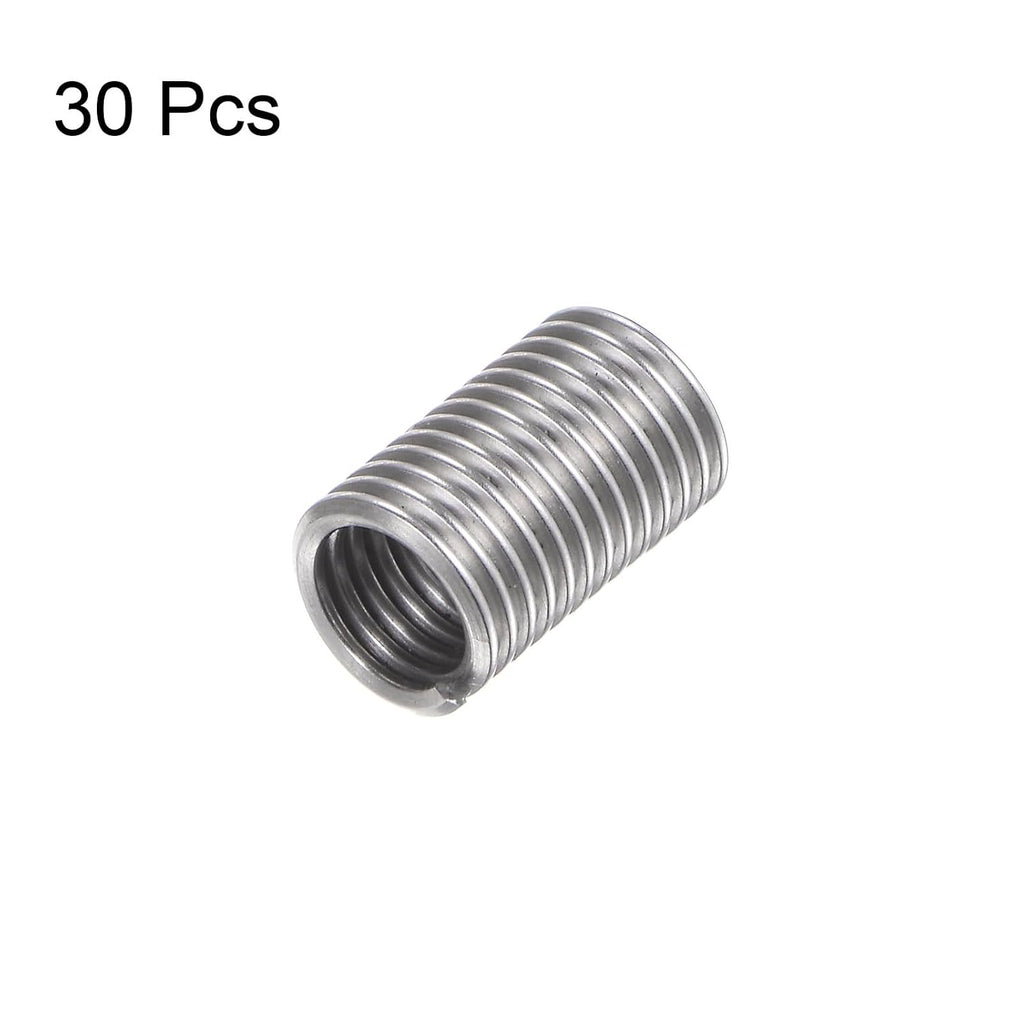 HARFINGTON 30pcs Wire Threaded Inserts 8#-32 UNC 3D 12.6mm