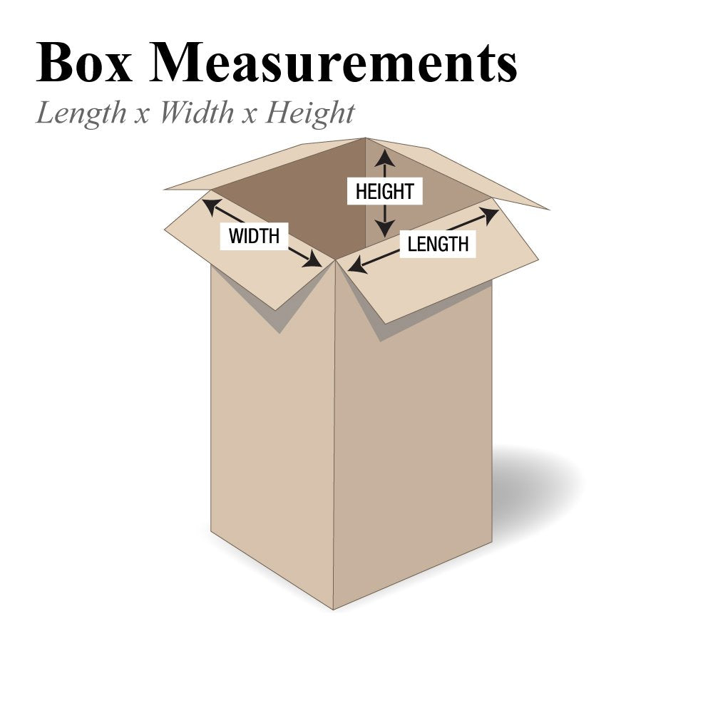 P202036MS Tall Moving Boxes, 20" Length x 20" Width x 36" Height, Kraft (Pack of 10)