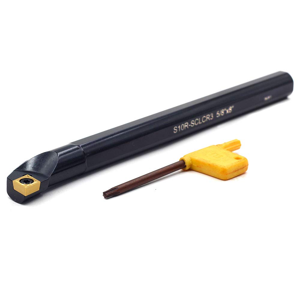 OSCARBIDE 5/8"x 8" Indexable Boring Bar, SCLCR,Right-Hand