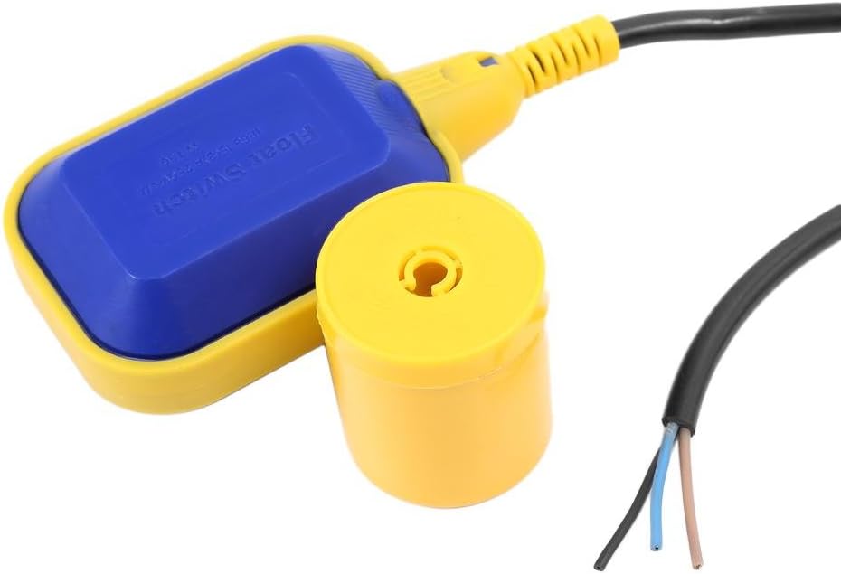 Fabater Submersible Pump Float Switch 16A IP68 High Sealability Polypropylene Bilge Pump Liquid Level Control Switch for Water Tank Pool Drum 5M Cable