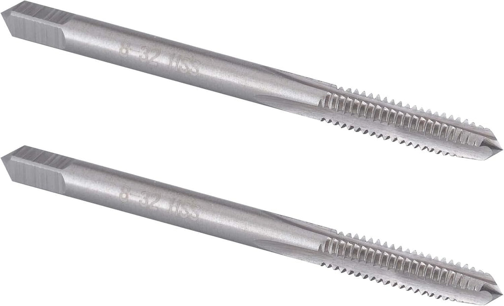Burkit 2pcs No 8-32 UNC Thread Tap Right Hand