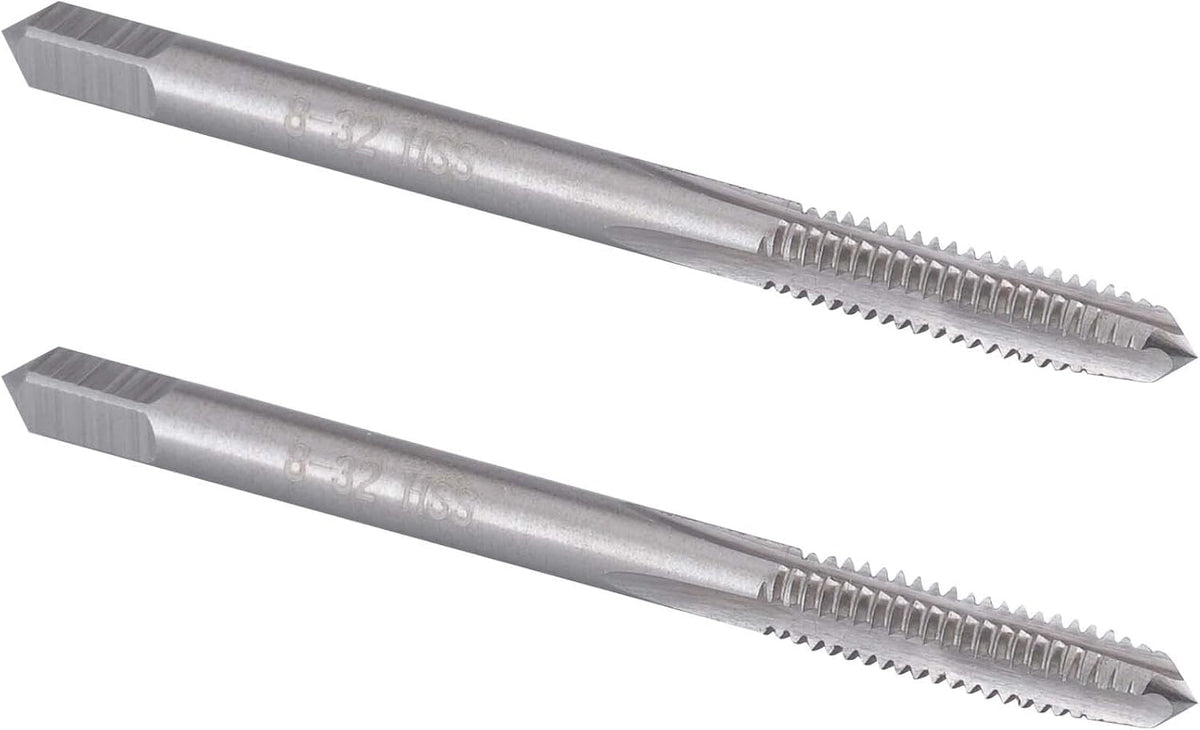 Burkit 2pcs No 8-32 UNC Thread Tap Right Hand