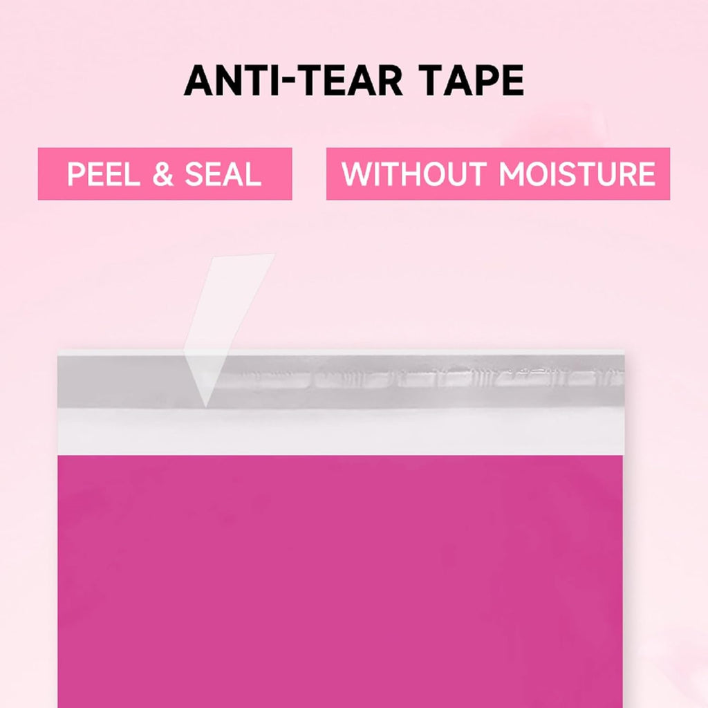 Pink Shipping Bags, Self-Seal Poly Mailers 10x13 Inch, 500 Pack