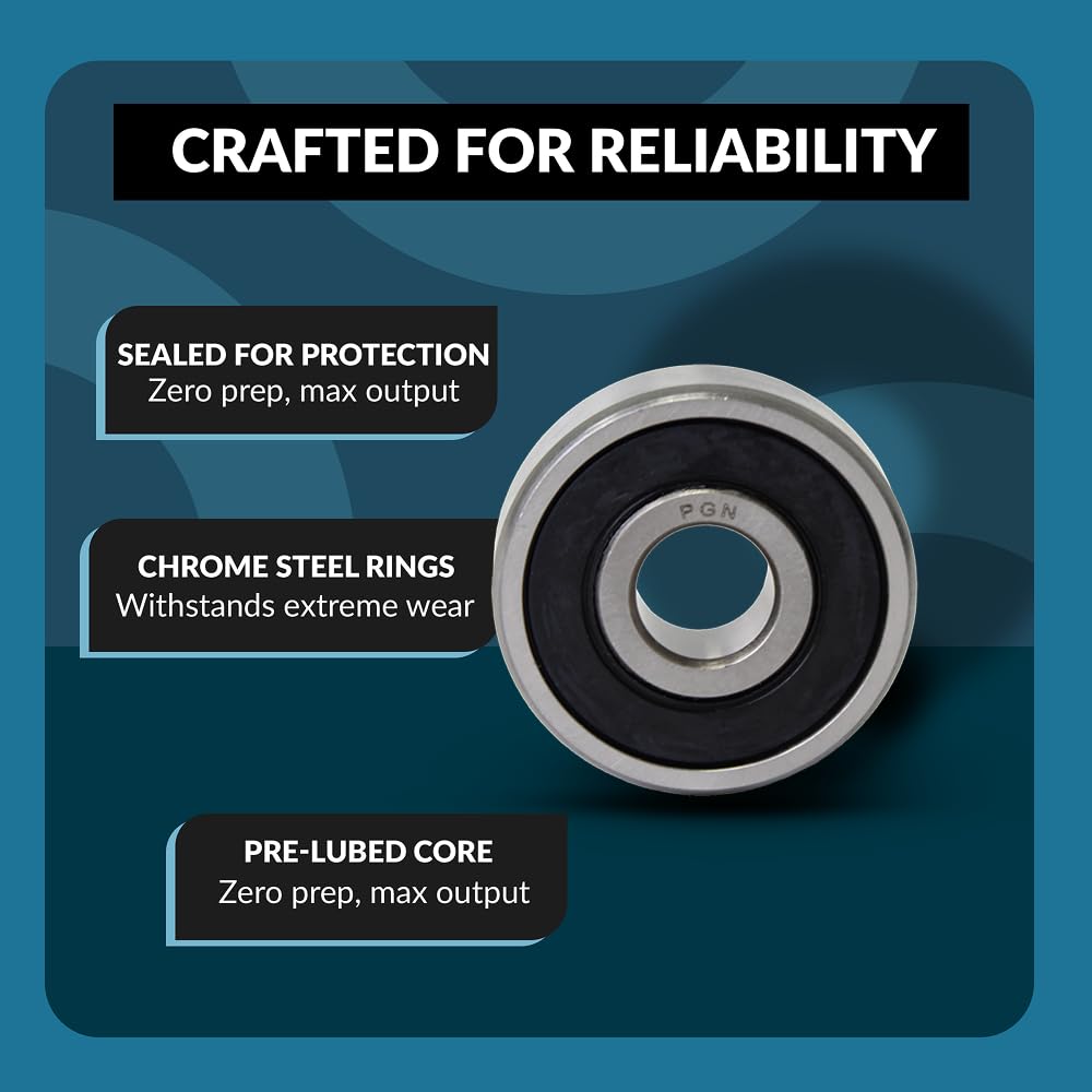 PGN 6210-2RS (1 Pack) Ball Bearing 50x90x20mm Chrome Steel Sealed