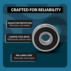 PGN 6210-2RS (1 Pack) Ball Bearing 50x90x20mm Chrome Steel Sealed