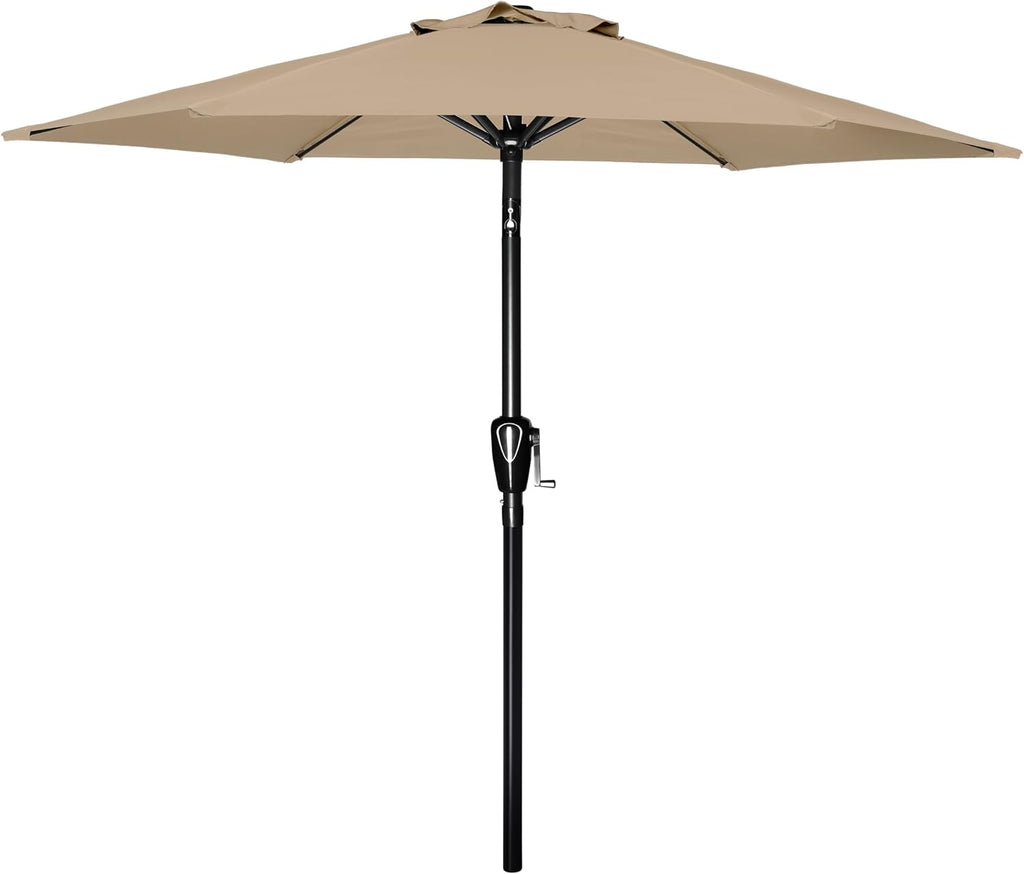 9' Patio Umbrella Outdoor Table Market Yard Umbrella with Push Button Tilt/Crank