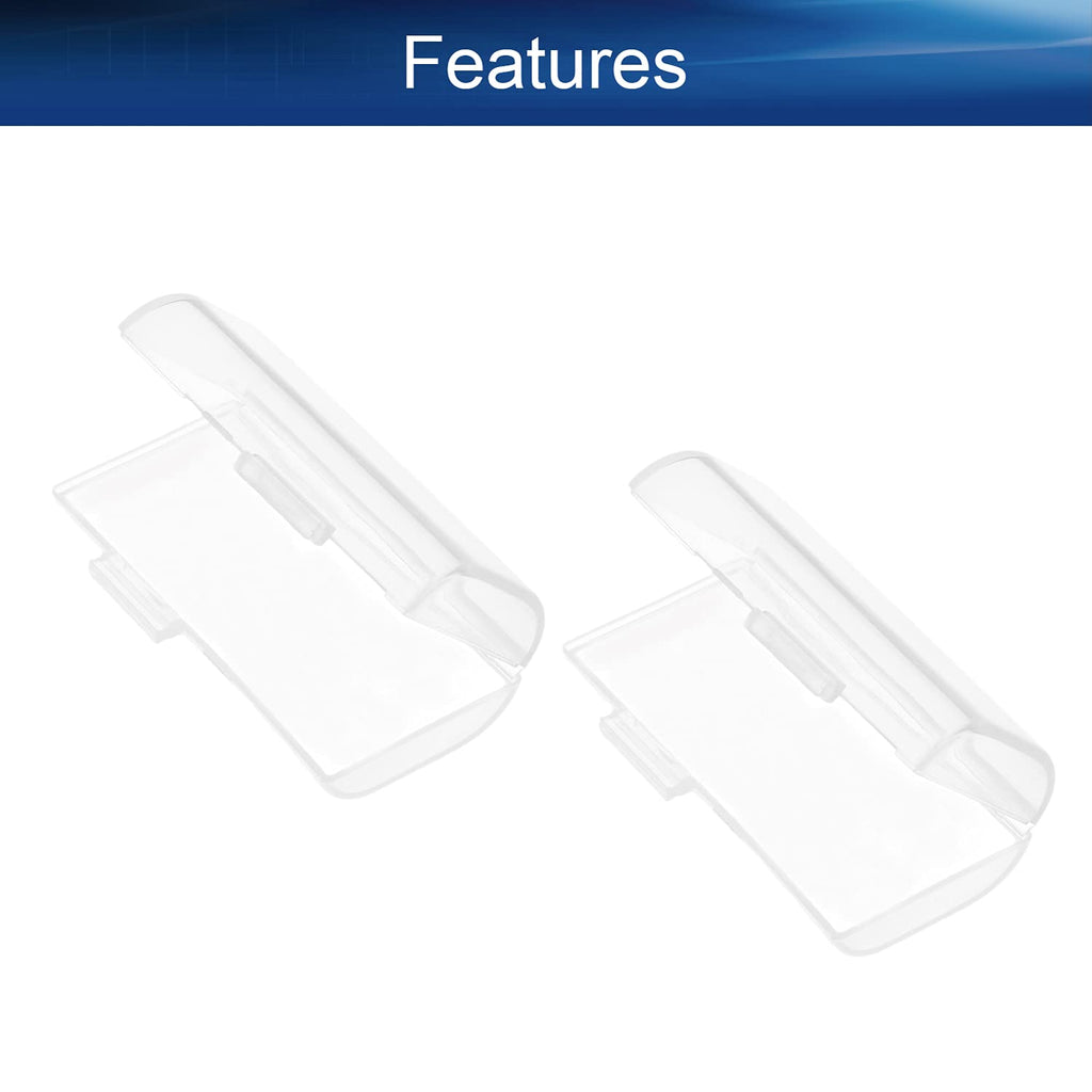 Battery Storage Case Holder Box for 2 AAA Batteries, Clear Color (5 Pack)