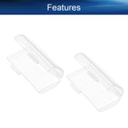 Battery Storage Case Holder Box for 2 AAA Batteries, Clear Color (5 Pack)