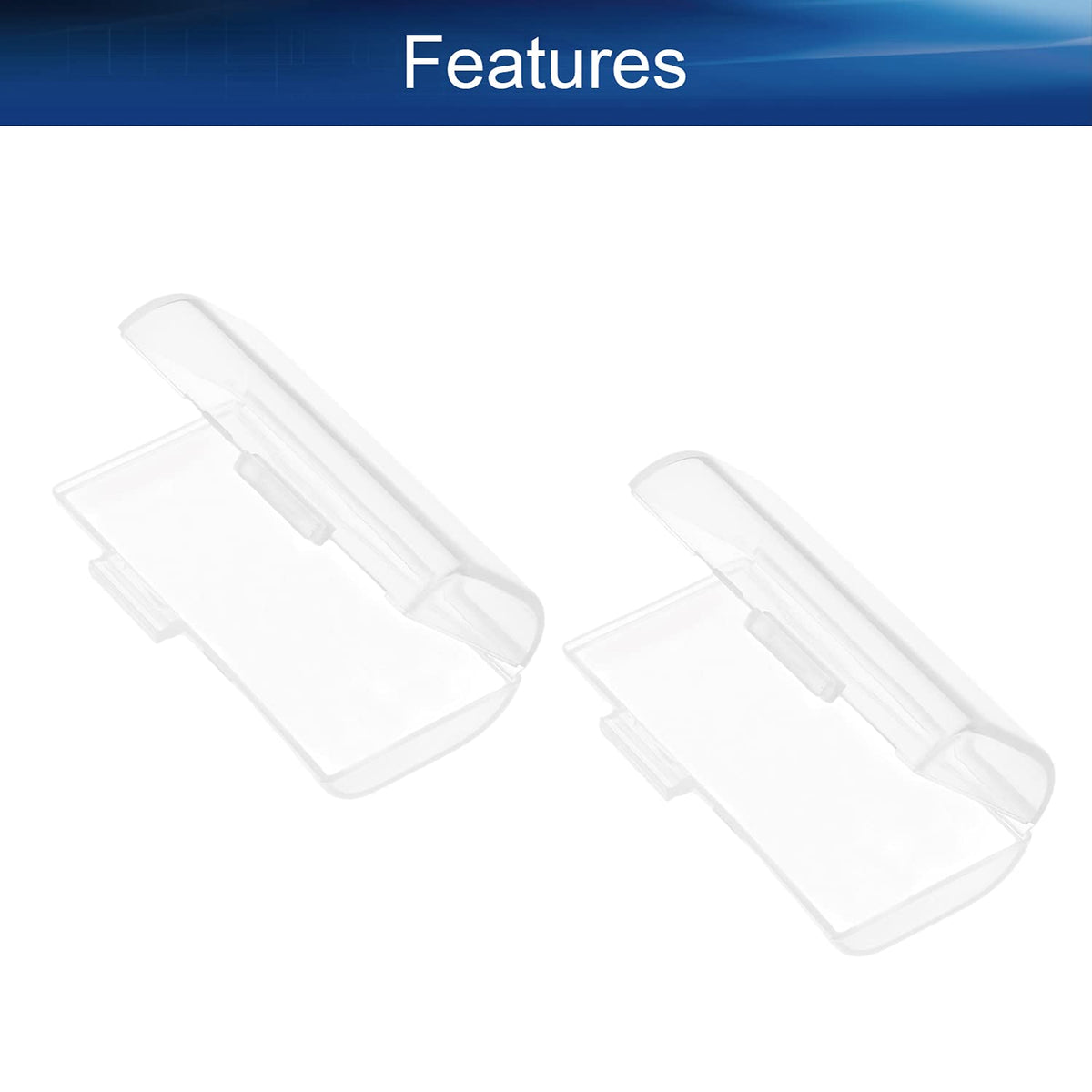 Battery Storage Case Holder Box for 2 AAA Batteries, Clear Color (5 Pack)
