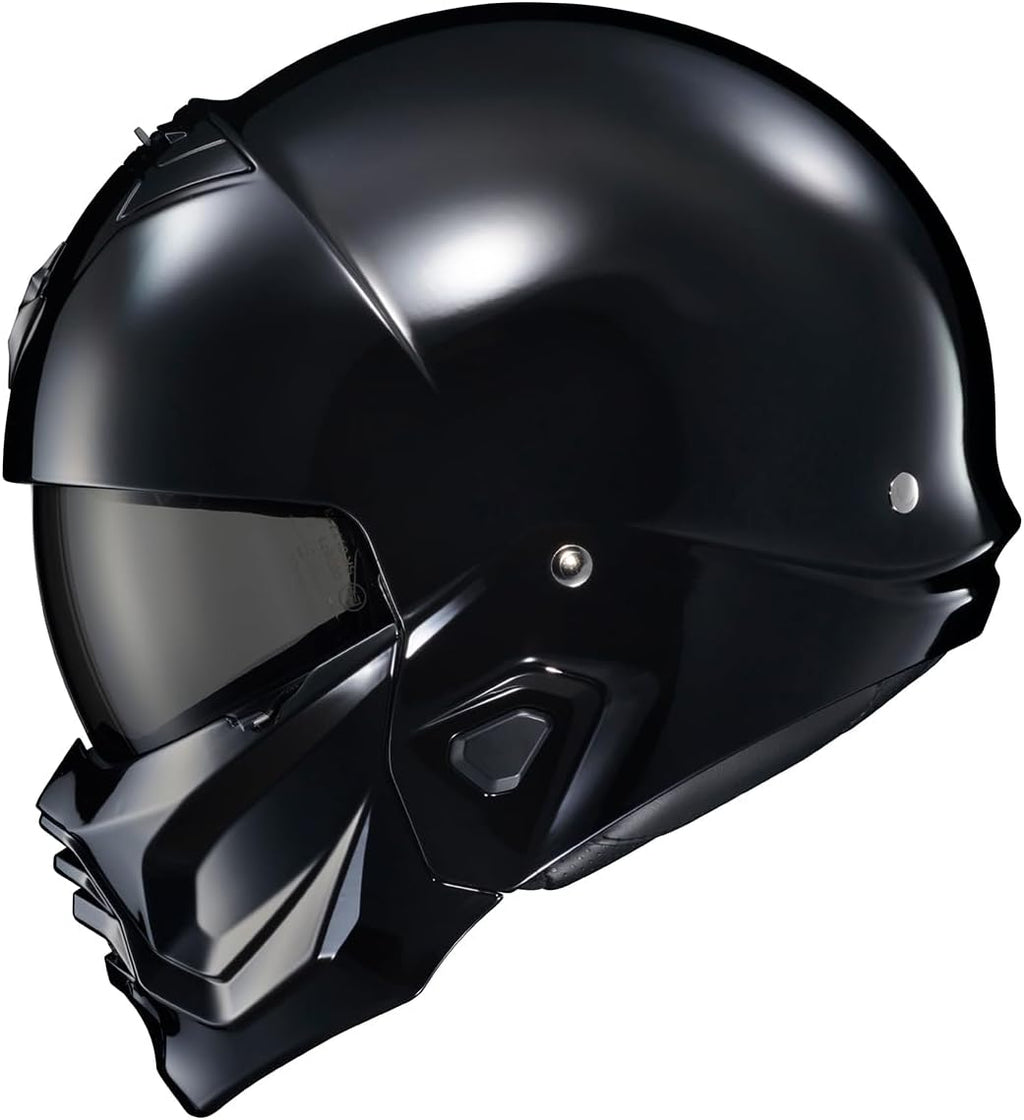 Covert 2 Open Face 3/4 Full Mode Motorcycle Helmet Bluetooth Ready Speaker Pockets Interchangeable Mouth Cover DOT